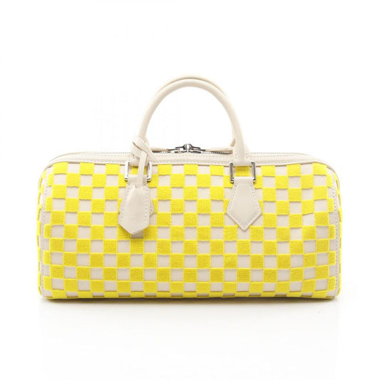 Louis Vuitton Handbag Speedy Ew Damier Cubic Jeanne M48912 Leather Fabric