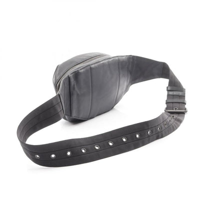 Bottega Veneta Waist Bag Body Bag Intrecciato Black Leather Intrecciato Body