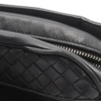 Bottega Veneta Waist Bag Body Bag Intrecciato Black Leather Intrecciato Body
