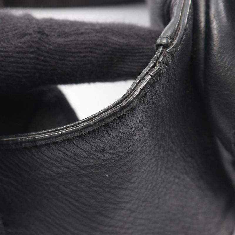 Bottega Veneta Waist Bag Body Bag Intrecciato Black Leather Intrecciato Body