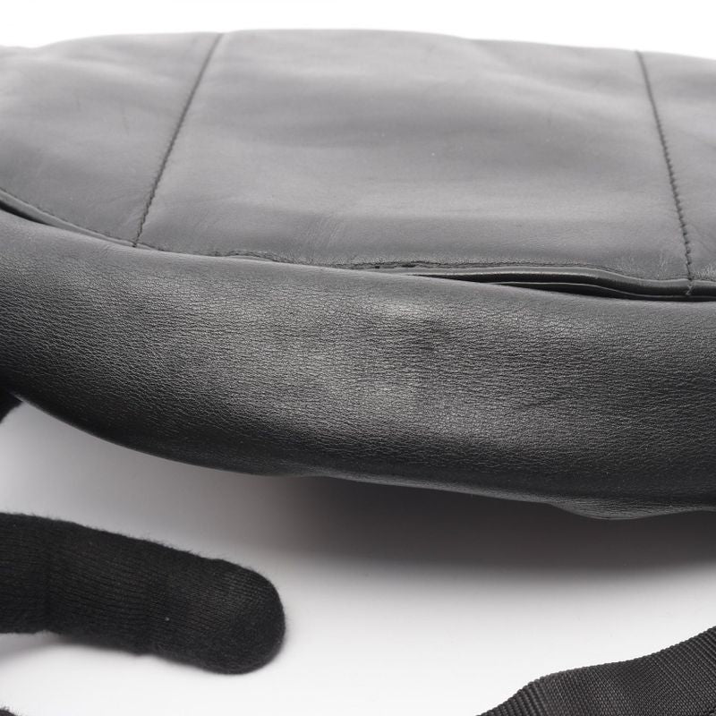 Bottega Veneta Waist Bag Body Bag Intrecciato Black Leather Intrecciato Body