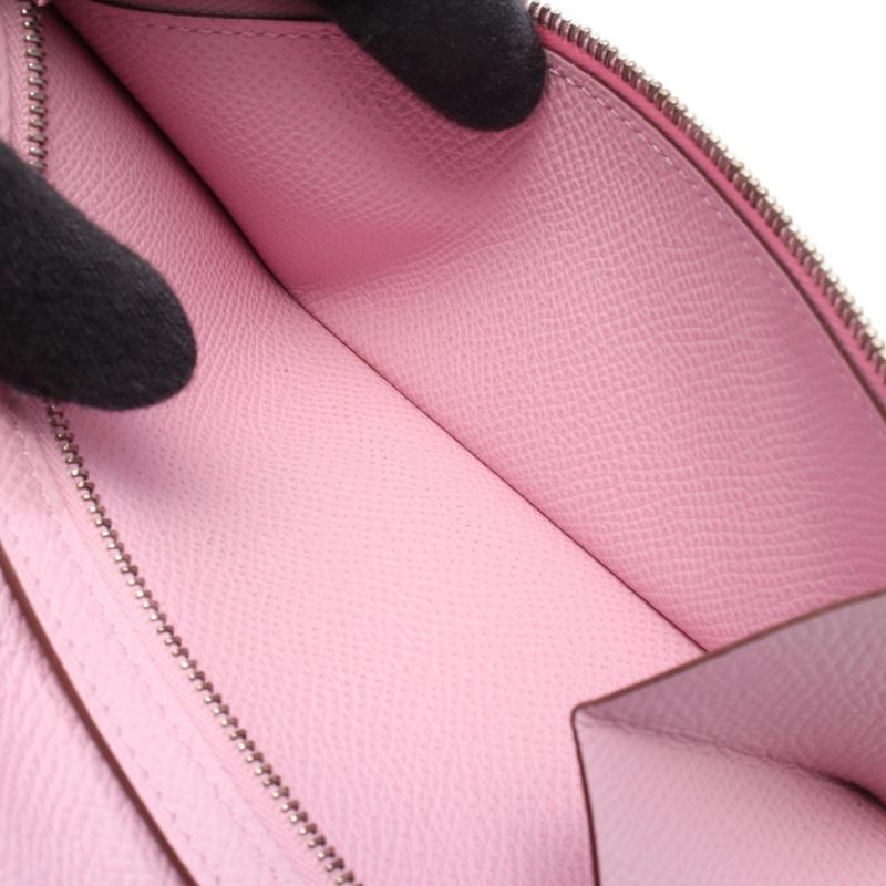 Hermes Bifold Long Wallet Bearn Souffle Verso Lime Mauve Silvestre Lime Mauve