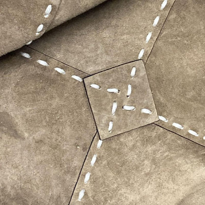 Fendi Selleria Diagonal Small Tote Bag 7va656-au4d Beige Leather