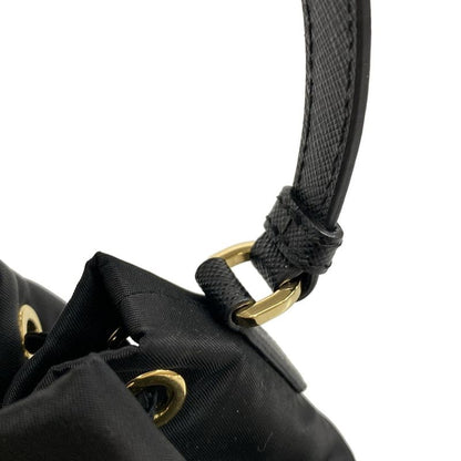 Prada Handbag Re-edition 1978 Re-nylon Mini Bag 1be067 Black Drawstring Shape /