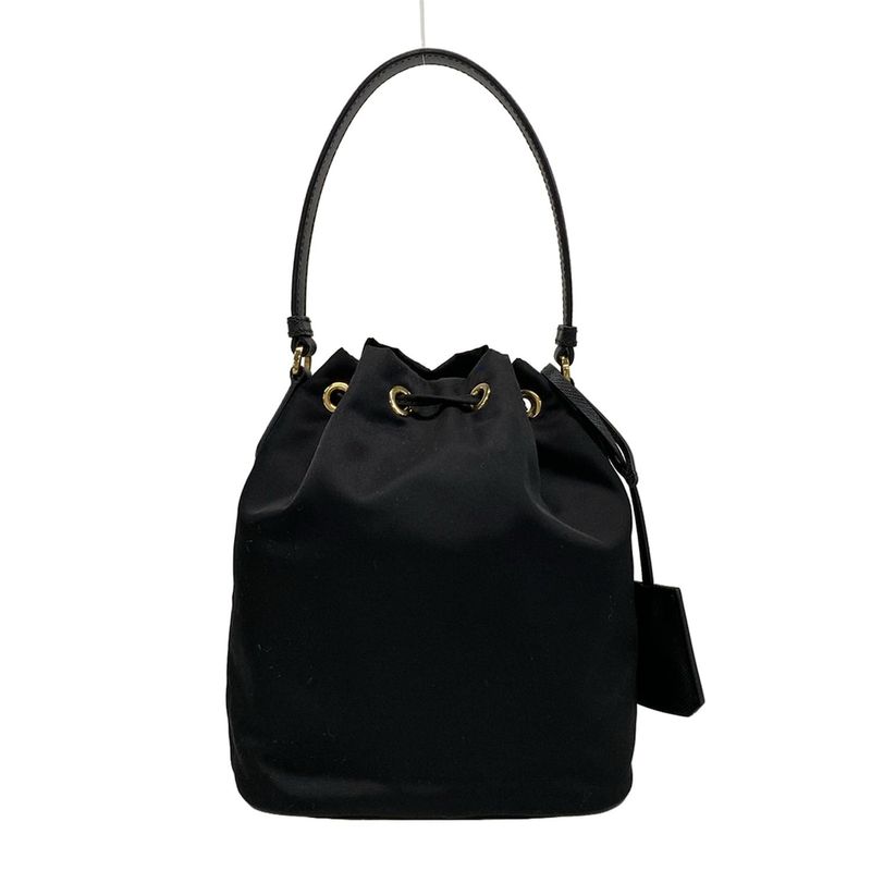 Prada Handbag Re-edition 1978 Re-nylon Mini Bag 1be067 Black Drawstring Shape /