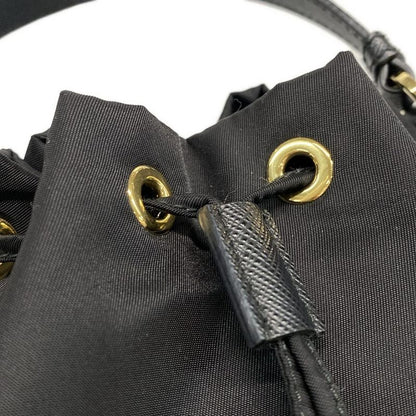 Prada Handbag Re-edition 1978 Re-nylon Mini Bag 1be067 Black Drawstring Shape /