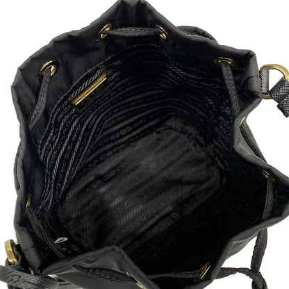 Prada Handbag Re-edition 1978 Re-nylon Mini Bag 1be067 Black Drawstring Shape /
