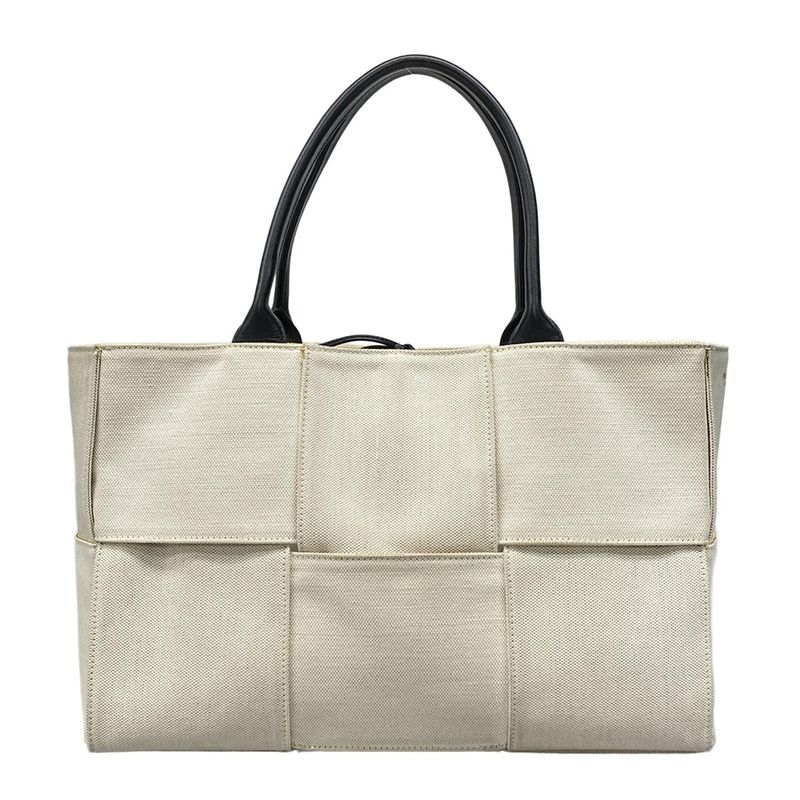 Bottega Veneta Tote Bag Medium The Arcotote Ivory And Black Leather