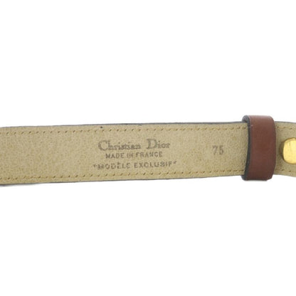 Christian DIOR Leather Belt 75 Brown