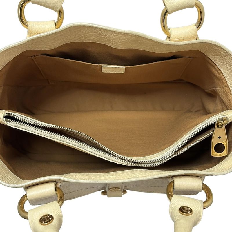 Celine Tote Boogie Bag Light Yellow Leather