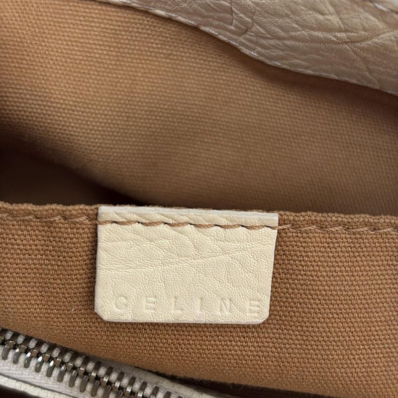 Celine Tote Boogie Bag Light Yellow Leather