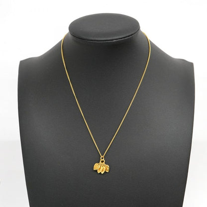 Christian Dior Necklace Dior Logo GP Plated Gold Ladies