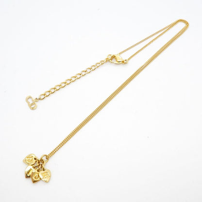 Christian Dior Necklace Dior Logo GP Plated Gold Ladies