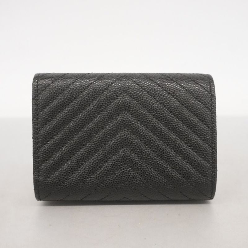 Chanel Wallet Boy Chanel Caviar Skin Black Gold Hardware Women