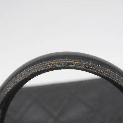 Chanel Handbag Matelasse Caviar Skin Black Silver Hardware Women