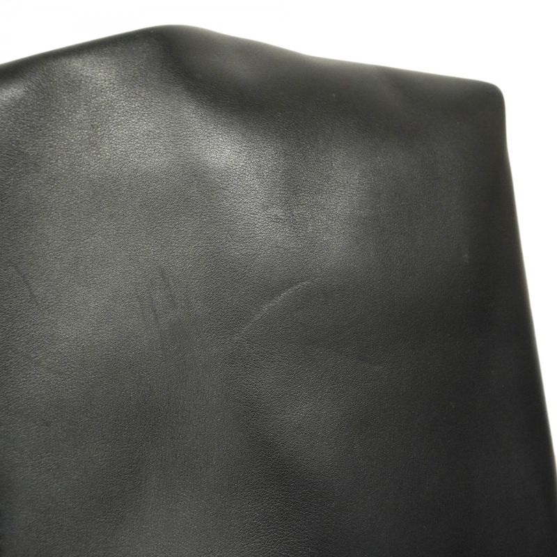 Chanel Handbag Leather Black Gold Hardware 2way Bag Ladies