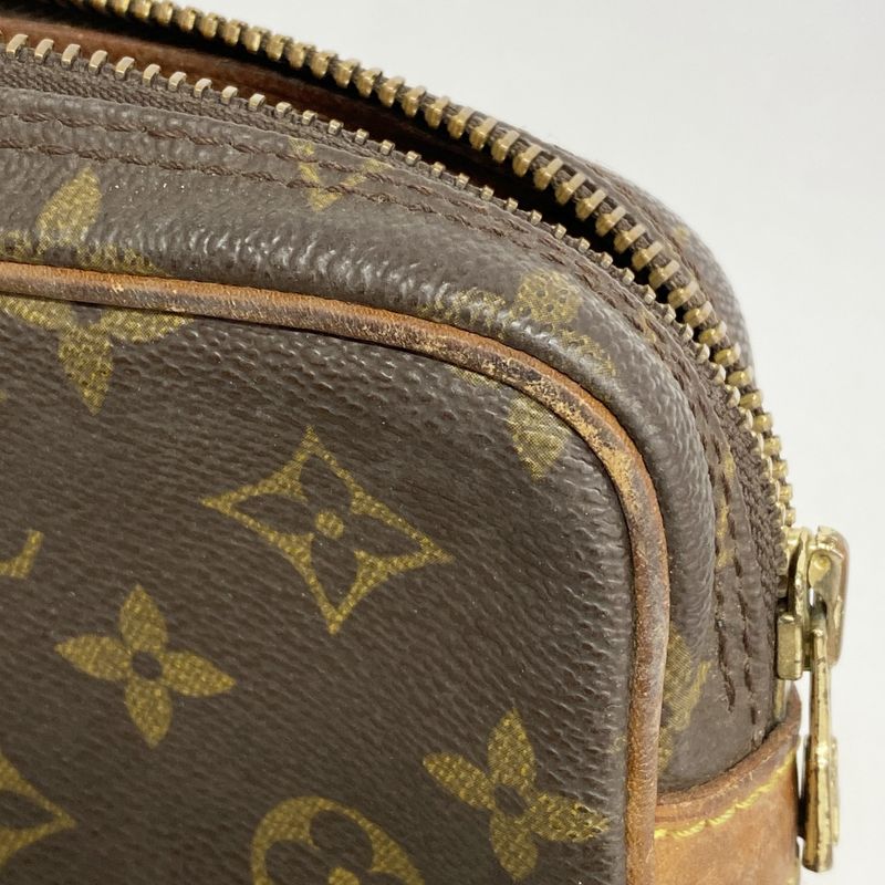 Louis Vuitton Clutch Bag Monogram Marly Dragonne PM M51827 Brown Men's