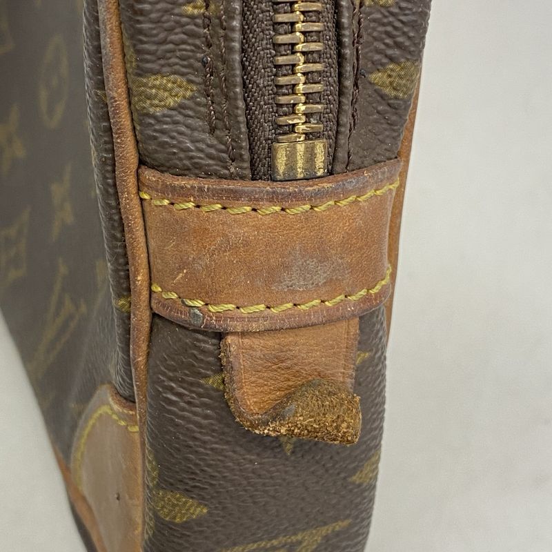 Louis Vuitton Clutch Bag Monogram Marly Dragonne PM M51827 Brown Men's