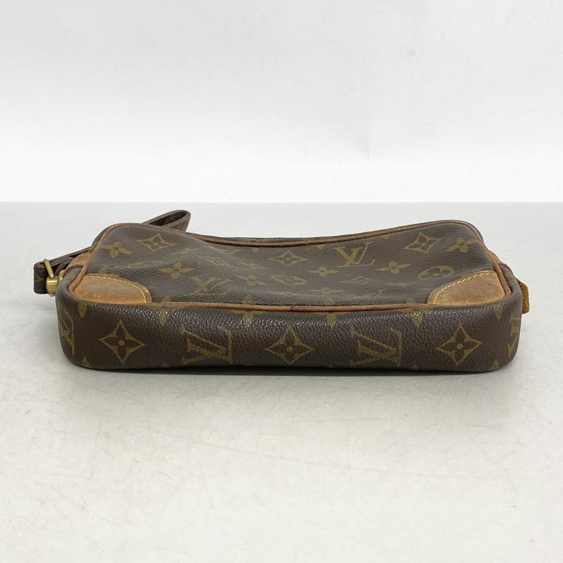 Louis Vuitton Clutch Bag Monogram Marly Dragonne PM M51827 Brown Men's
