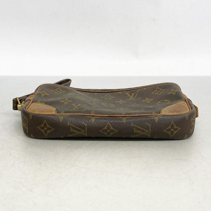 Louis Vuitton Clutch Bag Monogram Marly Dragonne PM M51827 Brown Men's