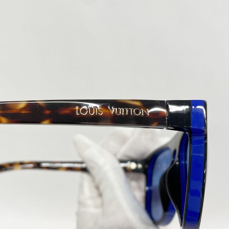 Louis Vuitton Sunglasses Oliver Z0792e Blue Brown Men Women Unisex