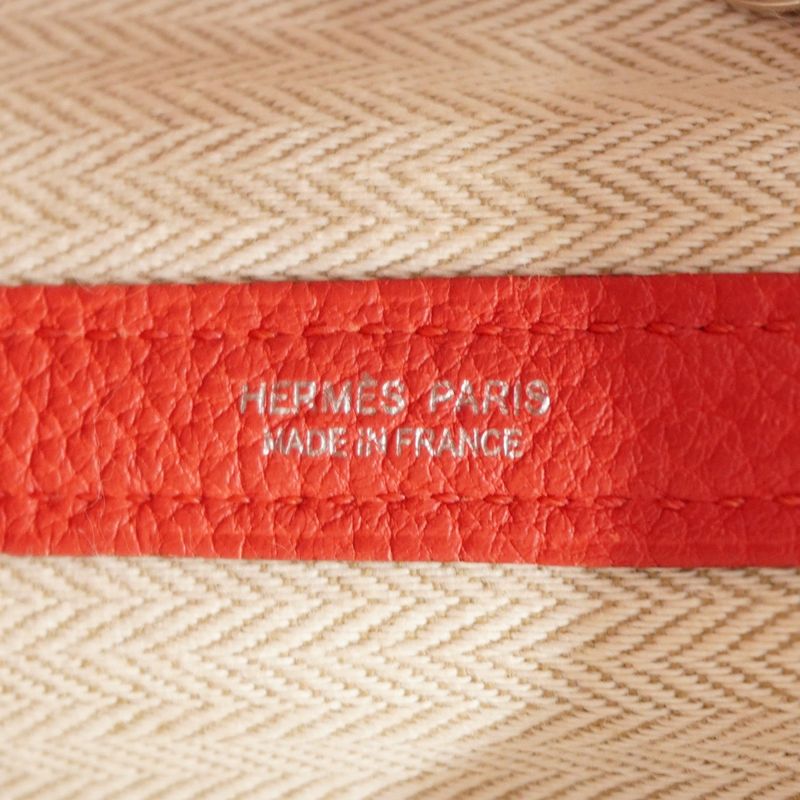 Hermes Tote Bag Garden Party TPM Negonda Bougainvillea Silver Hardware T