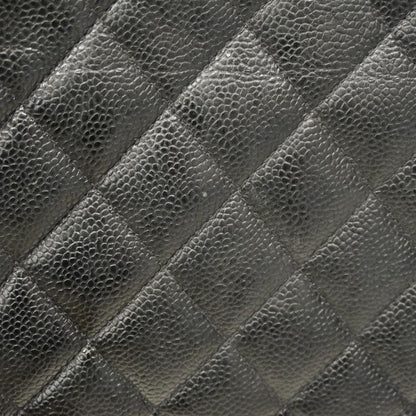 Chanel Shoulder Bag Matelasse Diana Caviar Skin Black Gold Hardware Women
