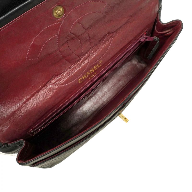 Chanel Shoulder Bag Matelasse / Paris Limited Edition Lambskin Black Gold/silver