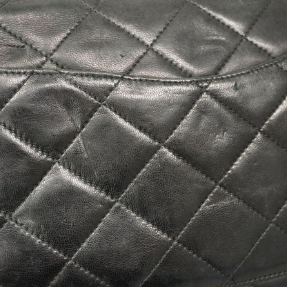 Chanel Shoulder Bag Matelasse / Paris Limited Edition Lambskin Black Gold/silver