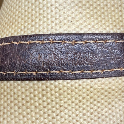 Hermes Tote Bag Garden Party PM Toile Ash Beige Silver Hardware □H Engraved