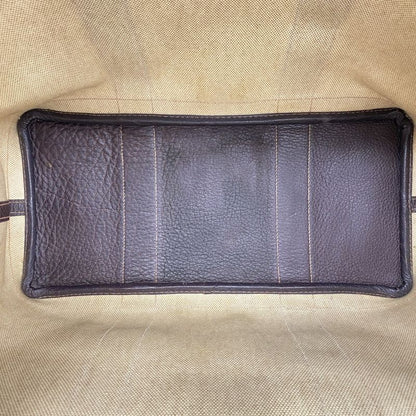 Hermes Tote Bag Garden Party PM Toile Ash Beige Silver Hardware □H Engraved