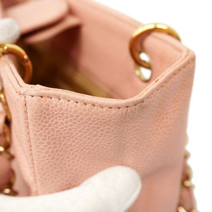 Chanel Tote Matelasse Caviar Skin Pink Gold Hardware Women