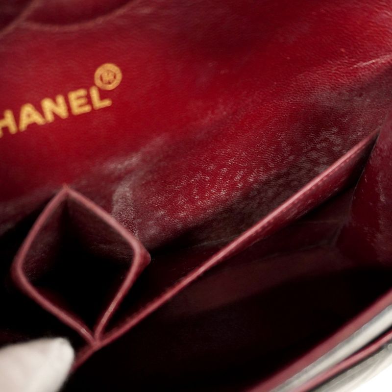 Chanel Shoulder Bag Matelasse Lambskin Black Gold Hardware Women