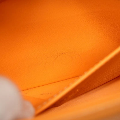 Chanel Shoulder Bag Boy Chanel/v-stitched Caviar Skin Orange Gold Hardware Women