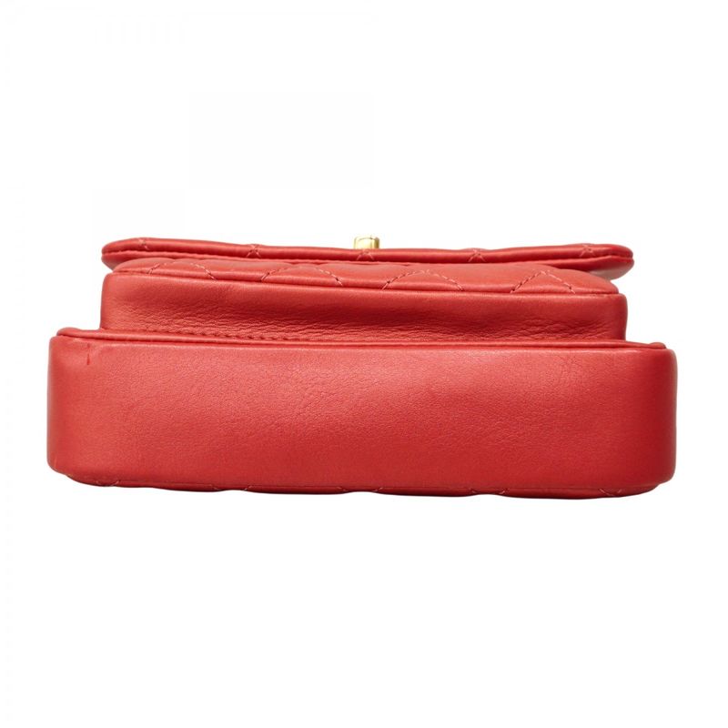 Chanel Handbag Matelasse Chain Leather Pink Gold Hardware 2way Bag Ladies