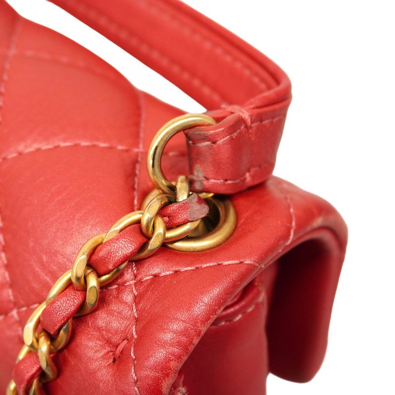 Chanel Handbag Matelasse Chain Leather Pink Gold Hardware 2way Bag Ladies