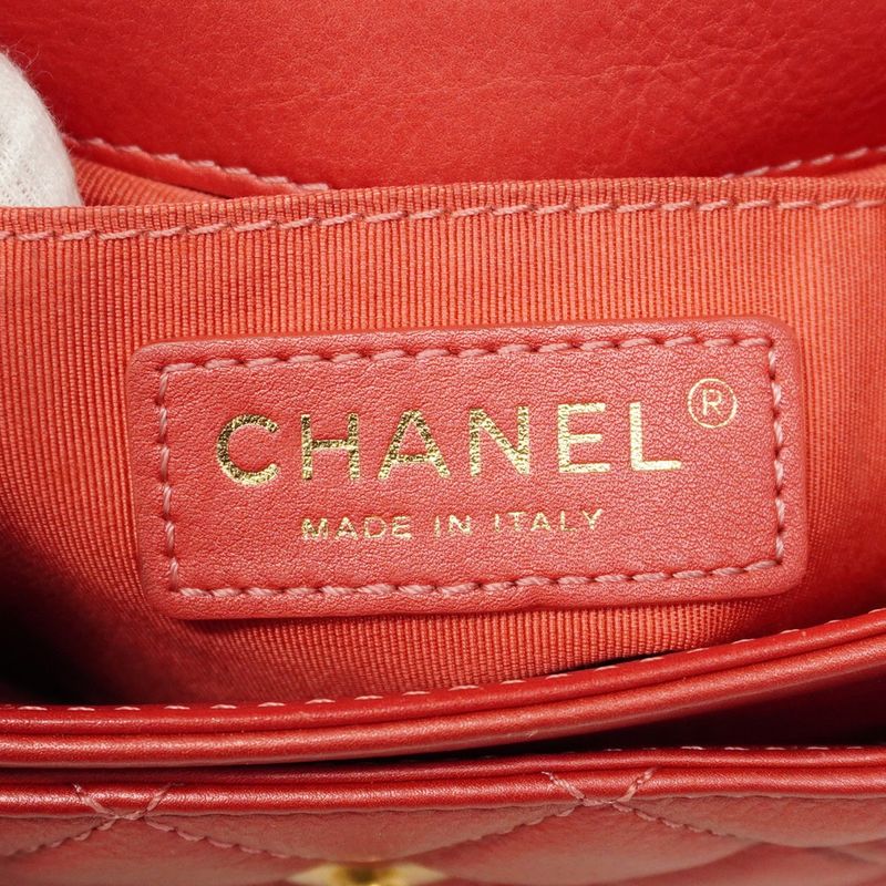 Chanel Handbag Matelasse Chain Leather Pink Gold Hardware 2way Bag Ladies