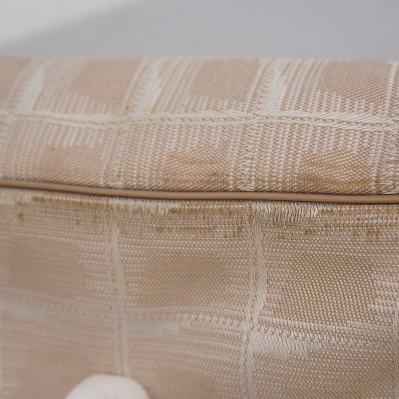 Chanel Tote New Travel Nylon Beige Chien Pan Gold Hardware Women's