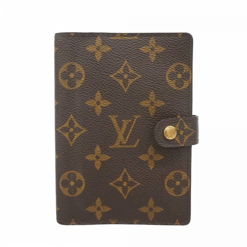 Louis Vuitton Notebook Cabas Monogram Agenda PM R20005 Brown Men Women Unisex
