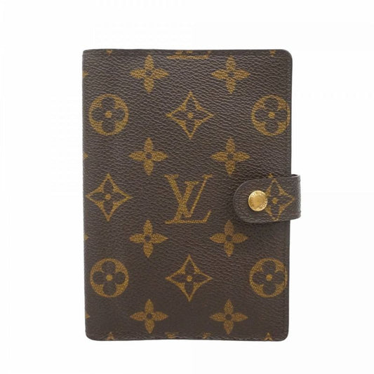 Louis Vuitton Notebook Cabas Monogram Agenda PM R20005 Brown Men Women Unisex