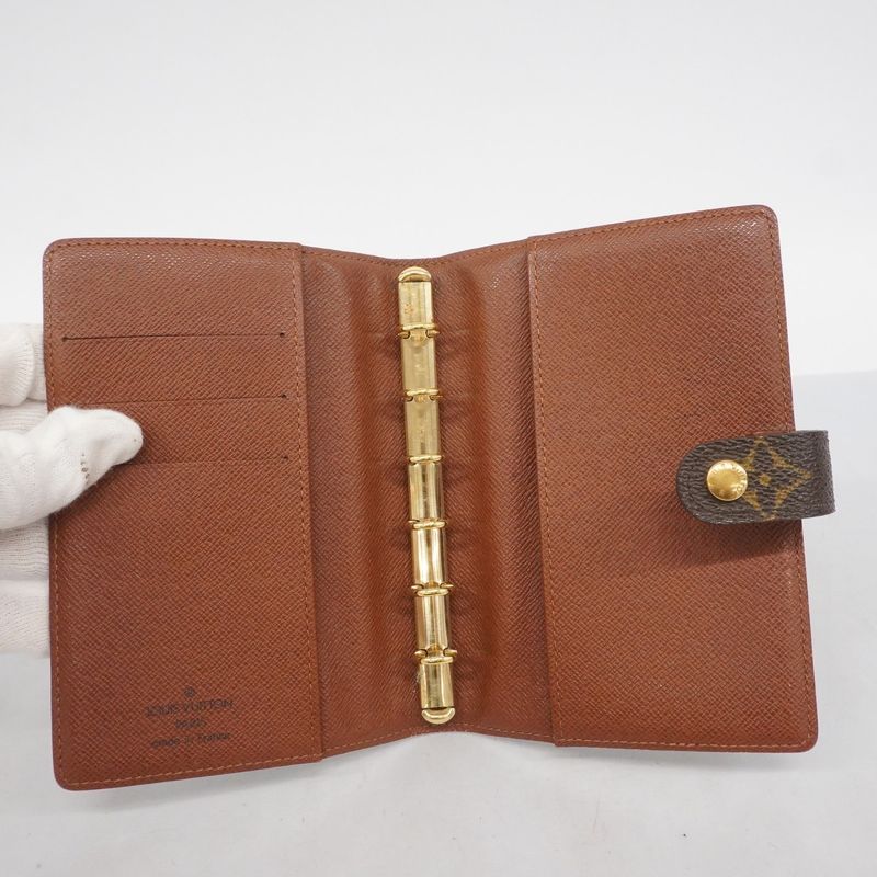 Louis Vuitton Notebook Cabas Monogram Agenda PM R20005 Brown Men Women Unisex
