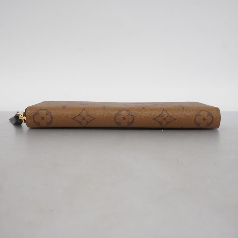 Louis Vuitton Long Wallet Monogram Reverse Portefeuille Clemence M82336 Brown