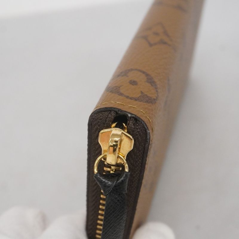 Louis Vuitton Long Wallet Monogram Reverse Portefeuille Clemence M82336 Brown