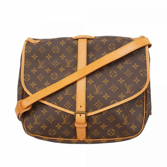 Louis Vuitton Shoulder Bag Monogram Saumur 35 M42254 Brown Ladies