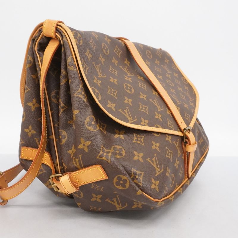 Louis Vuitton Shoulder Bag Monogram Saumur 35 M42254 Brown Ladies