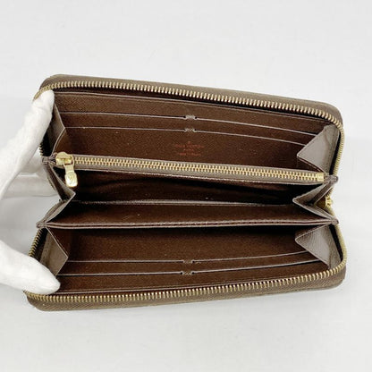 Louis Vuitton Long Wallet Damier Zippy Wallet N60015 Ebène Men Women Unisex