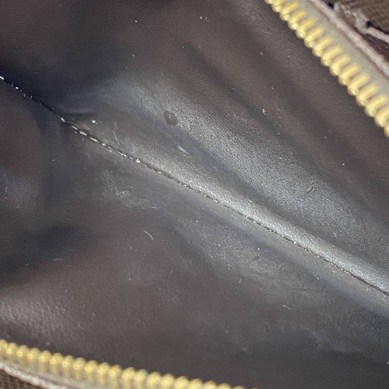 Louis Vuitton Long Wallet Damier Zippy Wallet N60015 Ebène Men Women Unisex