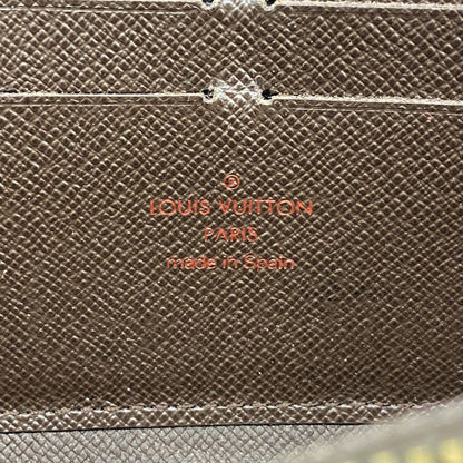 Louis Vuitton Long Wallet Damier Zippy Wallet N60015 Ebène Men Women Unisex