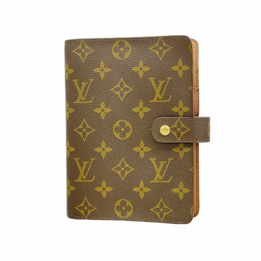Louis Vuitton Notebook Cabas Monogram Agenda MM R20105 Brown Men Women Unisex