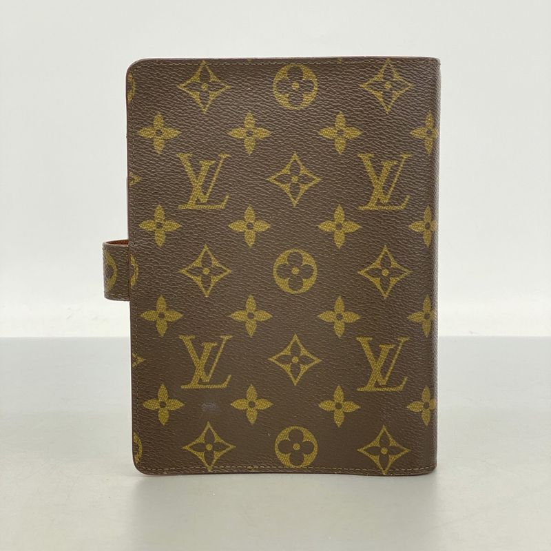Louis Vuitton Notebook Cabas Monogram Agenda MM R20105 Brown Men Women Unisex